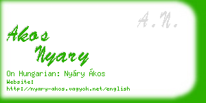 akos nyary business card